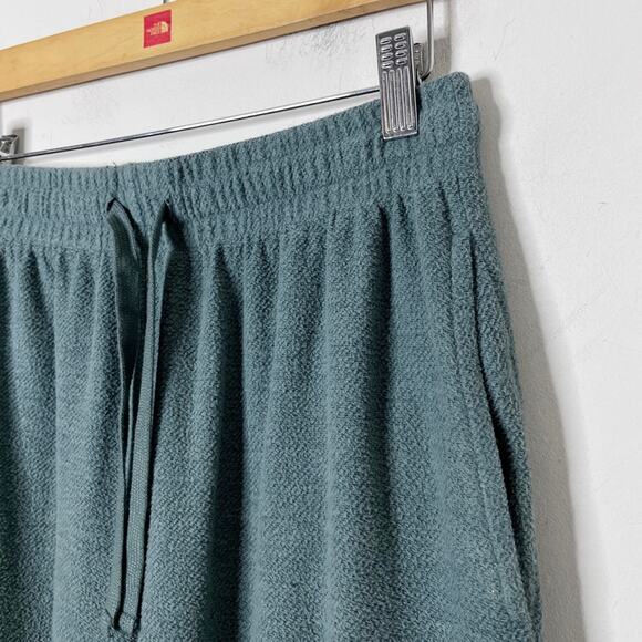 Forever 21 Women's Terrycloth Jogger Sweatpants S Green Drawstring Loungewear - Picture 4 of 9